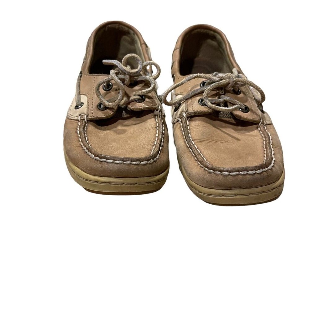 Sperry Top-Sider Women’s Bluefish 2 Eye Linen/Oat Boat Shoes Size 7.5M 9276619 - Picture 6 of 12